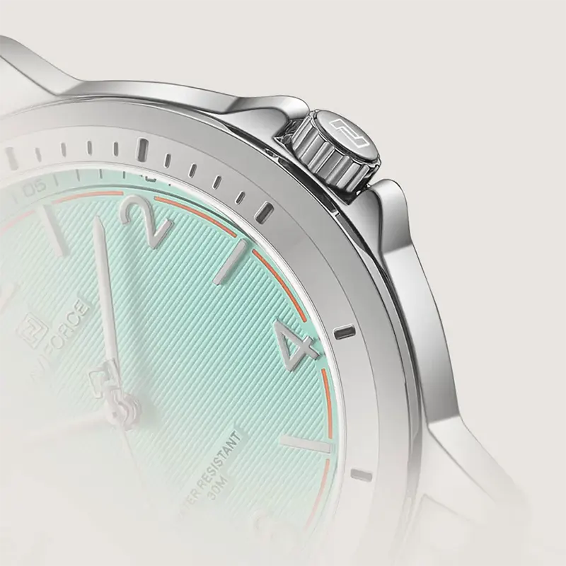 Naviforce NF5021 Fashion Tiffany Blue Dial Ladies Watch